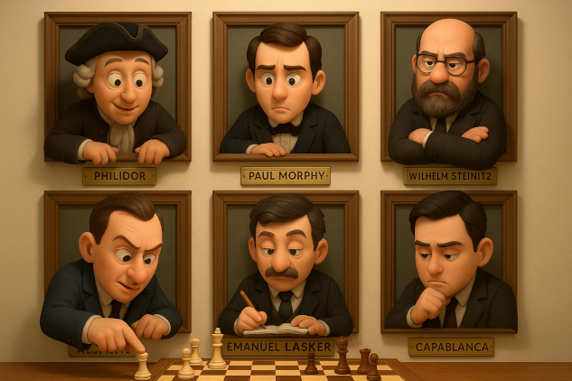 Grandes campeones de ajedrez